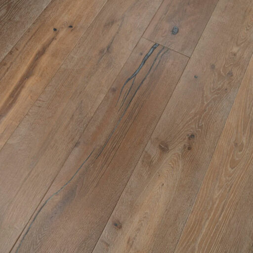 Tradition Antique Engineered Oak Flooring, Distressed, Brushed, Smoked White Oiled, 220x15x2200mm Image 1