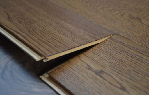Tradition Brown Oak Engineered Flooring, Rustic, Brushed Lacquered, 127x10x1200 mm