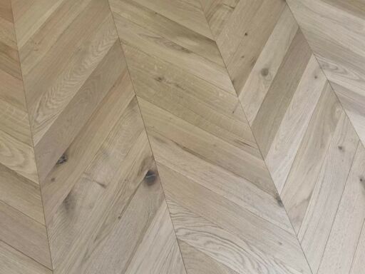 Tradition Chevron Engineered Oak Flooring, Natural, Invisible Matt Lacquered 90x14x510mm