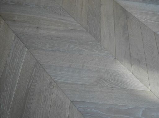 Tradition Chevron Engineered Oak Flooring, Natural, Smoked Rocky Grey, 90x14x510mm