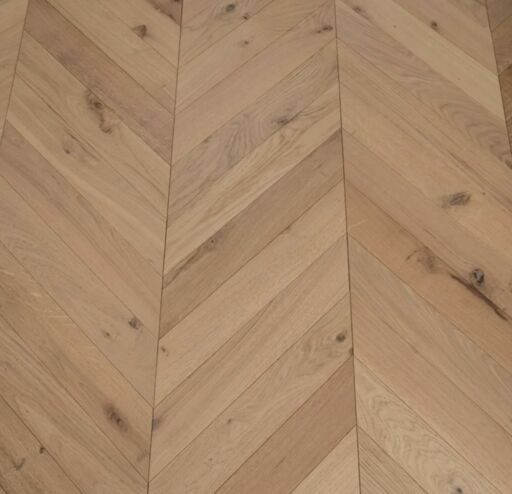 Tradition Chevron Engineered Oak Flooring, Natural, UV Oiled, 90x14x510mm