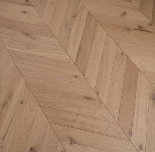 Tradition Chevron Engineered Oak Flooring, Natural, Unfinished, 90x14x510mm Image 2