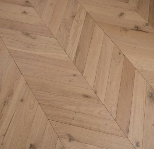 Tradition Chevron Engineered Oak Flooring, Rustic, Invisible Matt Lacquered 90x14x510mm Image 3