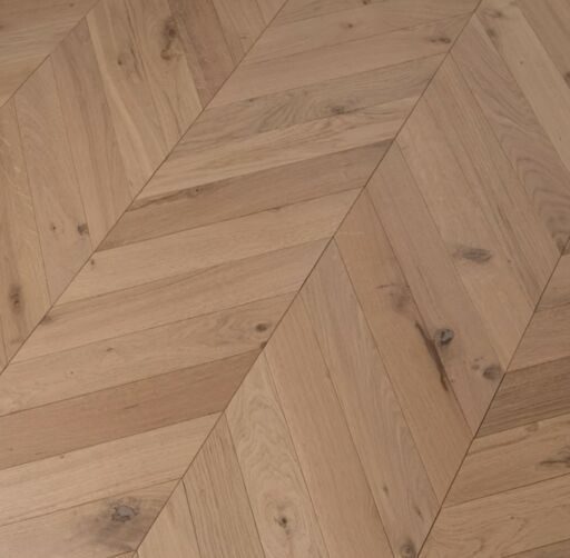 Tradition Chevron Engineered Oak Flooring, Rustic, Invisible Matt Lacquered 90x14x510mm Image 2