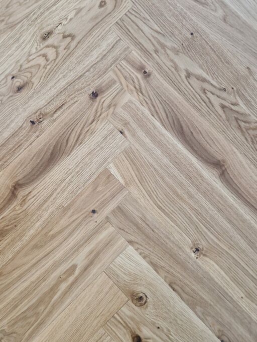 Tradition Classics Herringbone Engineered Oak Flooring, Rustic, Lacquered, 70x11x490mm Image 1