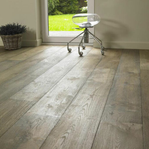 Tradition Classics Vosne Engineered Oak Flooring, Rustic, Smoked, Sandblasted & Lacquered, 220x15x2200mm Image 1