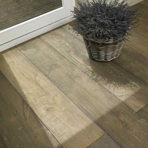 Tradition Classics Vosne Engineered Oak Flooring, Rustic, Smoked, Sandblasted & Lacquered, 220x15x2200mm Image 2