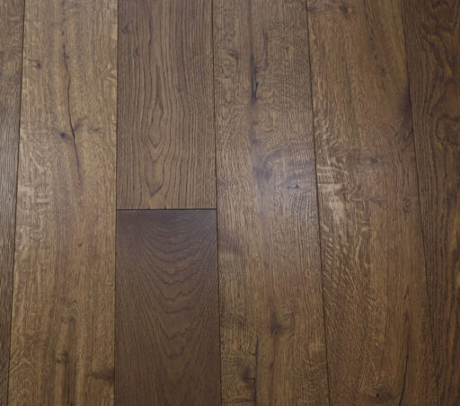Tradition Engineered Oak Flooring, Scandi Smoked, Brushed, UV Oiled, 190mm x 14mm x 1900mm Image 2