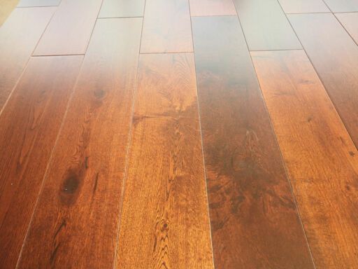 Tradition Engineered Oak Flooring, Walnut Stained, Rustic, Lacquered, RLx150x14mm Image 5