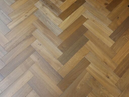 Tradition Engineered Oak Herringbone Flooring, Smoked & UV Oiled, 90x18x400mm Image 2