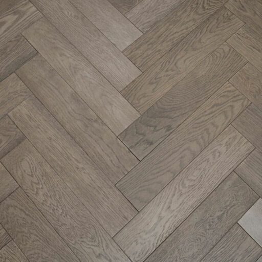 Tradition Engineered Oak Parquet Flooring, Gunmetal Grey, Prime, Brushed, Matt Lacquered, 125x18x600mm Image 2