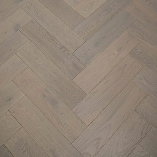 Tradition Engineered Oak Parquet Flooring, Herringbone, Grey, Brushed, UV Oiled, Click, 150x14x600mm Image 2