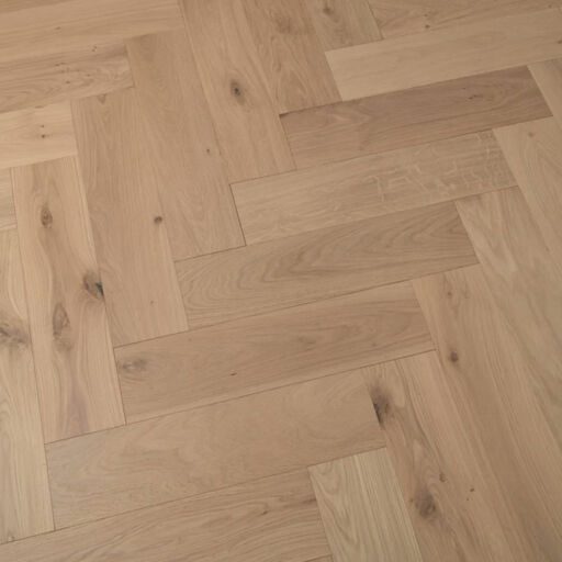 Tradition Engineered Oak Parquet Flooring, Herringbone, Prime, Invisible Finish, 150x14x600mm