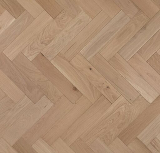 Tradition Engineered Oak Parquet Flooring, Herringbone, Unfinished, Prime, 90x14x450mm