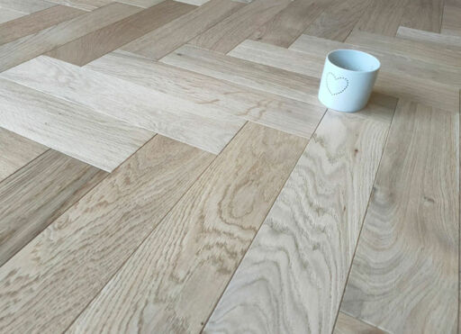 Tradition Engineered Oak Parquet Flooring, Natural, Invisible Oiled, 90x18x400mm