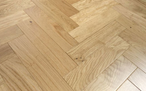 Tradition Engineered Oak Parquet Flooring, Natural, Lacquered, 90x18x400 mm Image 1