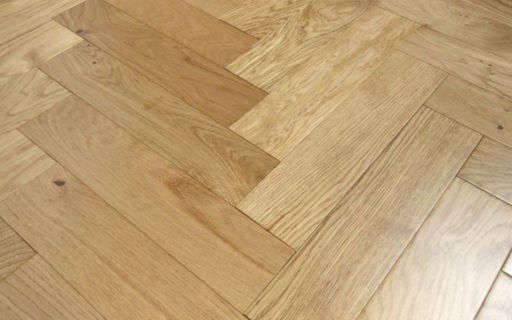 Tradition Engineered Oak Parquet Flooring, Natural, Lacquered, 90x18x400 mm Image 4