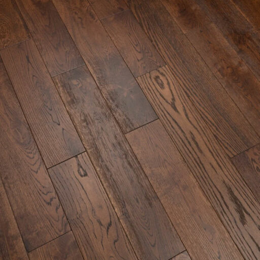 Tradition Engineered Smoked Oak Flooring, Rustic, Brushed, Lacquered, RLx125x14mm Image 4