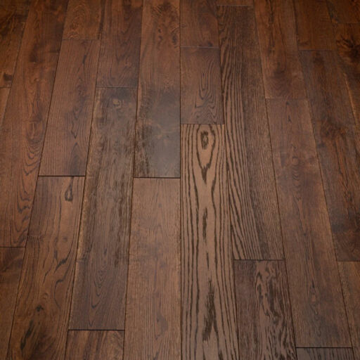 Tradition Engineered Smoked Oak Flooring, Rustic, Brushed, Lacquered, RLx125x14mm Image 3