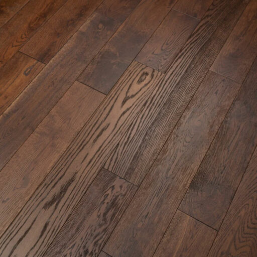 Tradition Engineered Smoked Oak Flooring, Rustic, Brushed, Lacquered, RLx125x14mm