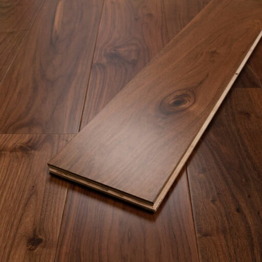 Tradition Engineered Walnut Flooring, Rustic, Lacquered, 190x4x20mm Image 1