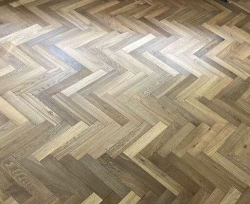Tradition Nature Engineered Oak Herringbone, Smoked, UV Oiled 70x15x350mm
