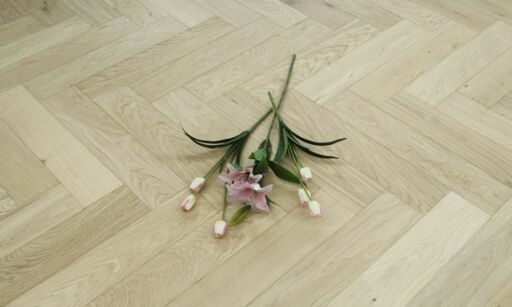 Tradition Select Engineered Oak Herringbone Flooring, Brushed, Invisible Oiled 125x15x605mm