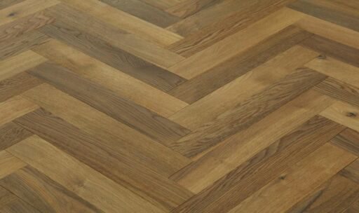 Tradition Select Engineered Oak Herringbone Flooring, Smoked & Brushed, Natural Oiled 90x18x600mm