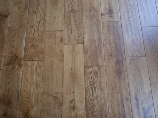 Tradition Solid Golden Oak Hardwood Flooring, Rustic, Handscraped, Matt Lacquered, RLx125x18mm Image 2