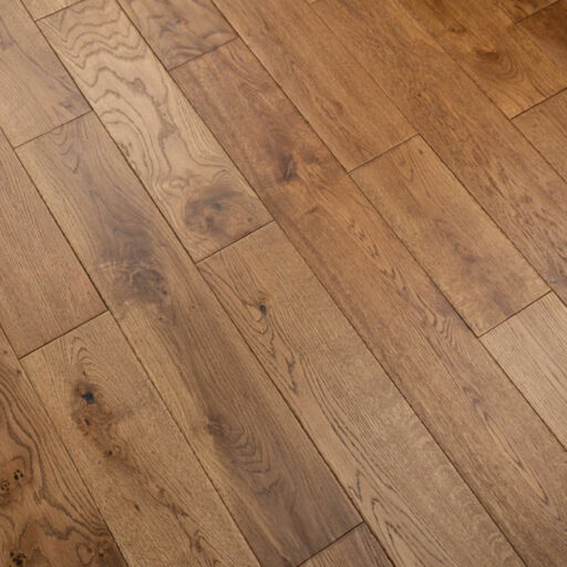 Tradition Solid Golden Oak Hardwood Flooring, Rustic, Handscraped, UV Oiled, RLx125x18mm Image 2
