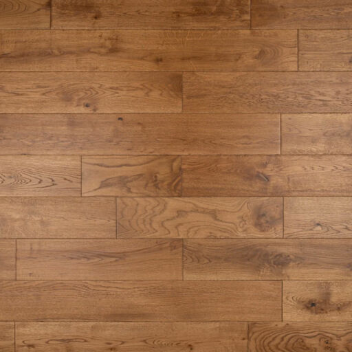 Tradition Solid Golden Oak Hardwood Flooring, Rustic, Handscraped, UV Oiled, RLx125x18mm Image 1