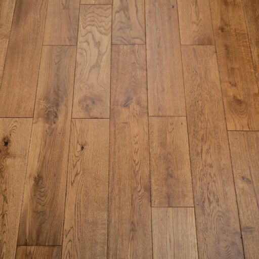 Tradition Solid Golden Oak Hardwood Flooring, Rustic, Handscraped, UV Oiled, RLx125x18mm Image 3