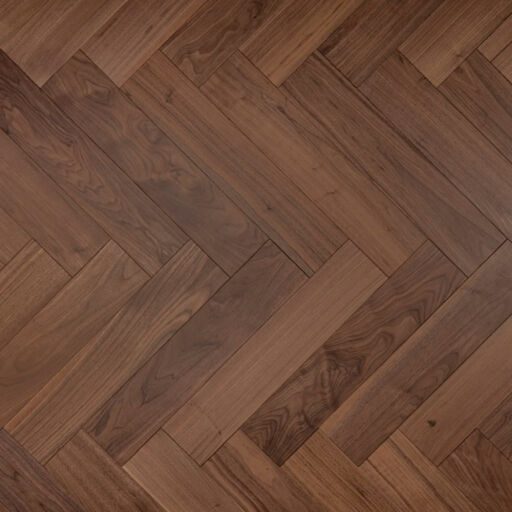 Tradition Walnut Herringbone Engineered Parquet Flooring, Natural, UV Oiled, 125x14x600mm