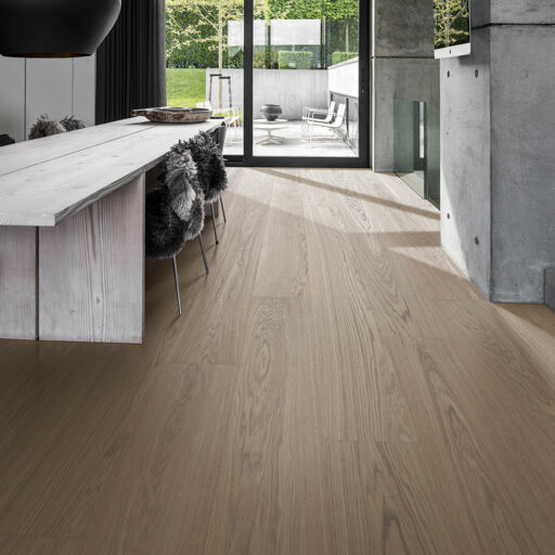 V4 Bjelin, Earth Grey Oak Engineered Flooring, Natural, Stained, Brushed & UV Lacquered, 206x11.3x2200mm