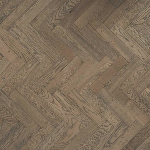 V4 Deco Parquet, Frozen Umber Engineered Oak Flooring, Rustic, Stained, Brushed & Hardwax Oiled, 90x14x400mm Image 4
