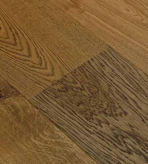 V4 Empires Natural Smoked Engineered Oak Flooring, Rustic, Brushed & Colour Oiled