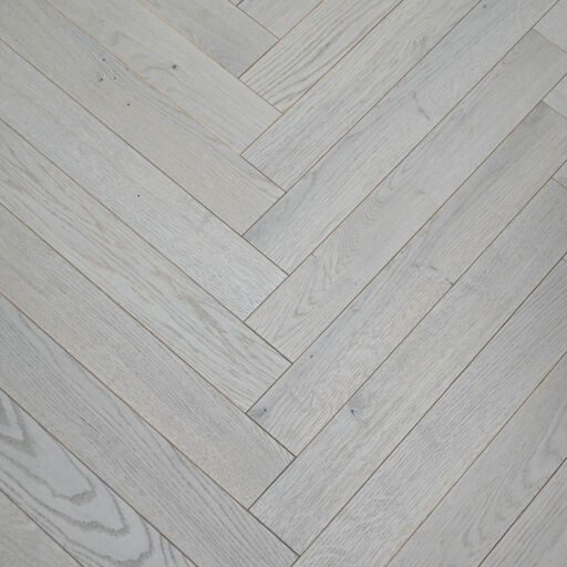 V4 Tundra Herringbone, Misty Grey Engineered Oak Flooring, Rustic, Brushed & UV Oiled, 70x11x490mm Image 2
