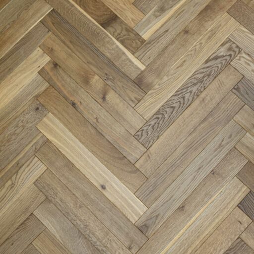 V4 Tundra Herringbone, Thermo Engineered Oak Flooring, Rustic, Brushed & UV Oiled, 70x11x490mm Image 3