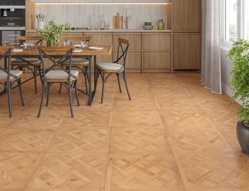 Vaxholm Versailles Engineered Oak Flooring, Rustic, Brushed, UV Oiled, 600x14x600mm Image 2