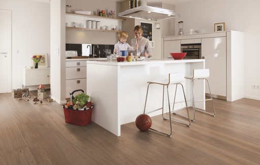 Boen Sand Oak Engineered Flooring, Brushed, Oiled, 209x3.5x14 mm