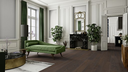 Boen Brown Oak Jasper Engineered Flooring, Brushed, Oiled, 209x3.5x14 mm