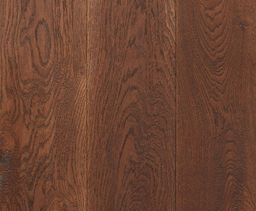 Xylo Dark Walnut Stained Engineered Oak Flooring, Rustic, Handscraped, Brushed & UV Oiled, 190x4x20 mm