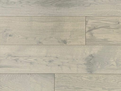 Xylo Oak Engineered Flooring, Smooth Grey Stained Oak, Brushed, UV Matt Lacquered, 190x14x1900mm