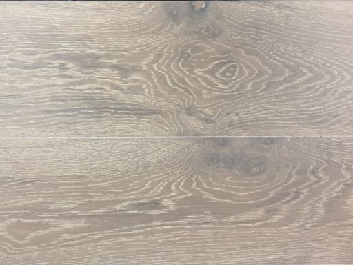 Xylo Polar White Stained Engineered Oak Flooring, Rustic, Brushed & UV Oiled, 14x3x240 mm