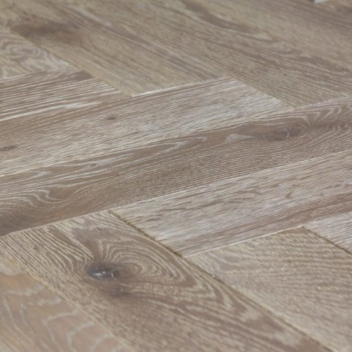 V4 Silver Haze Engineered Oak Parquet Flooring, Rustic, Stained, Brushed & Hardwax Oiled, 90x14x360 mm Image 3
