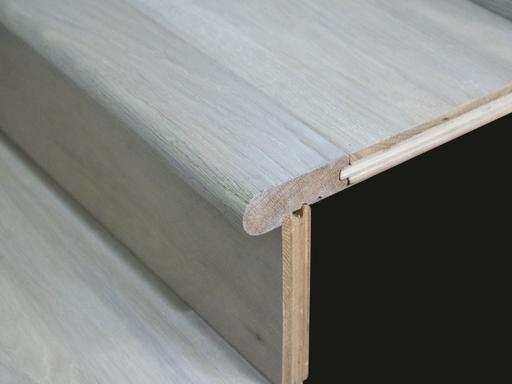 Tradition Select Stair Nosing, Smoked, Brushed, White Oiled, 70x20x910mm