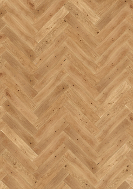 Kahrs Large Herringbone Oak Herringbone Cd Oiled Engineered Flooring, Brushed & Oiled, 120x11x600mm