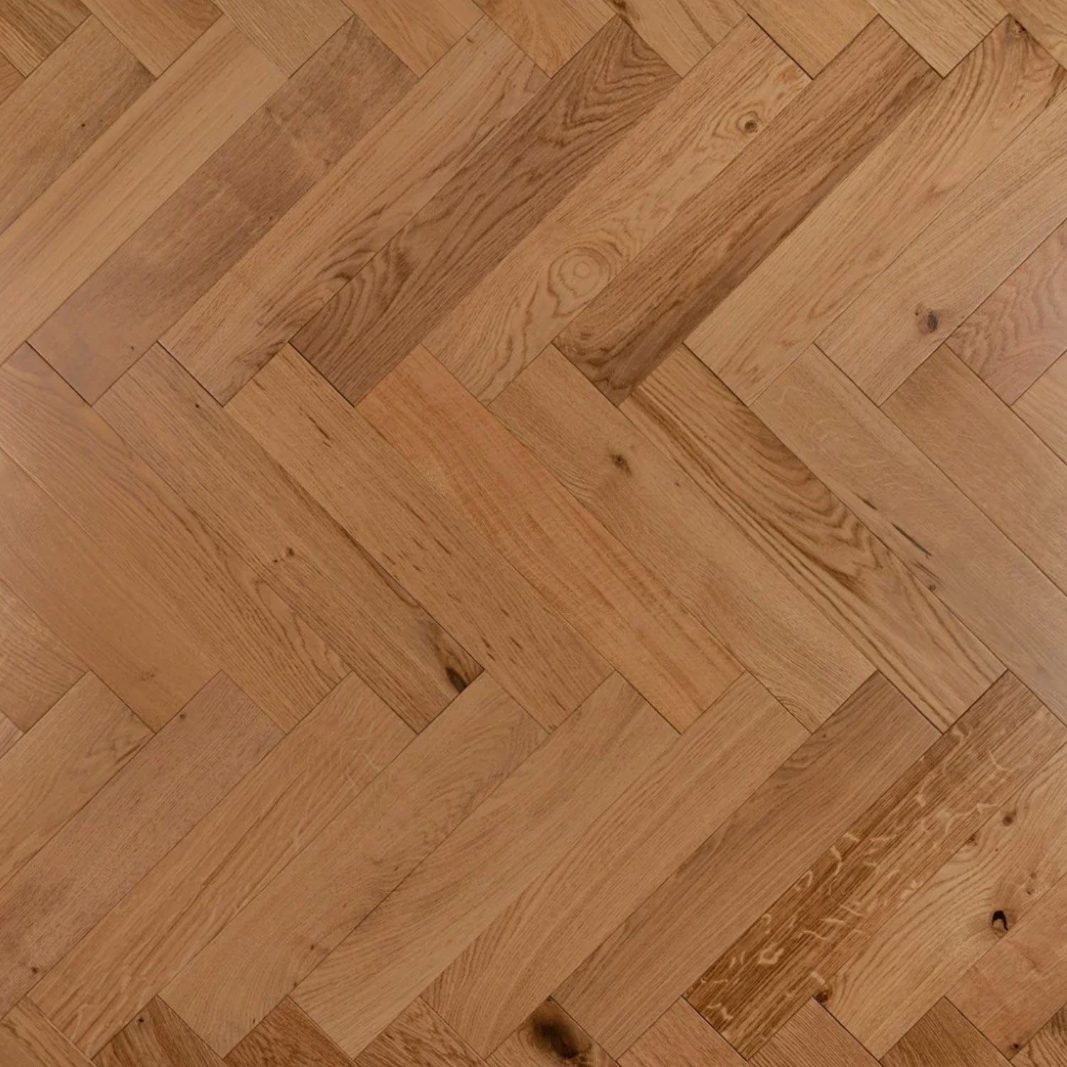 Tradition Engineered Oak Parquet Flooring, Herringbone, Natural
